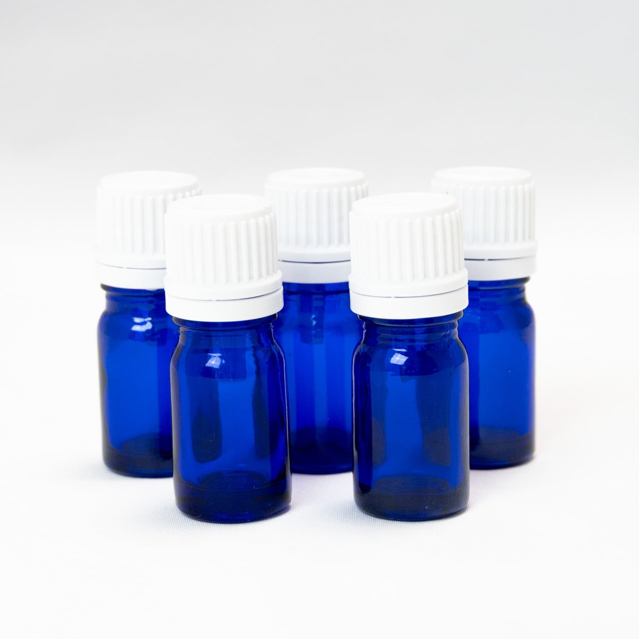 精油瓶（ブルー/5ml）5本セット | アロマスクール ラヴァーレ WEBショップ