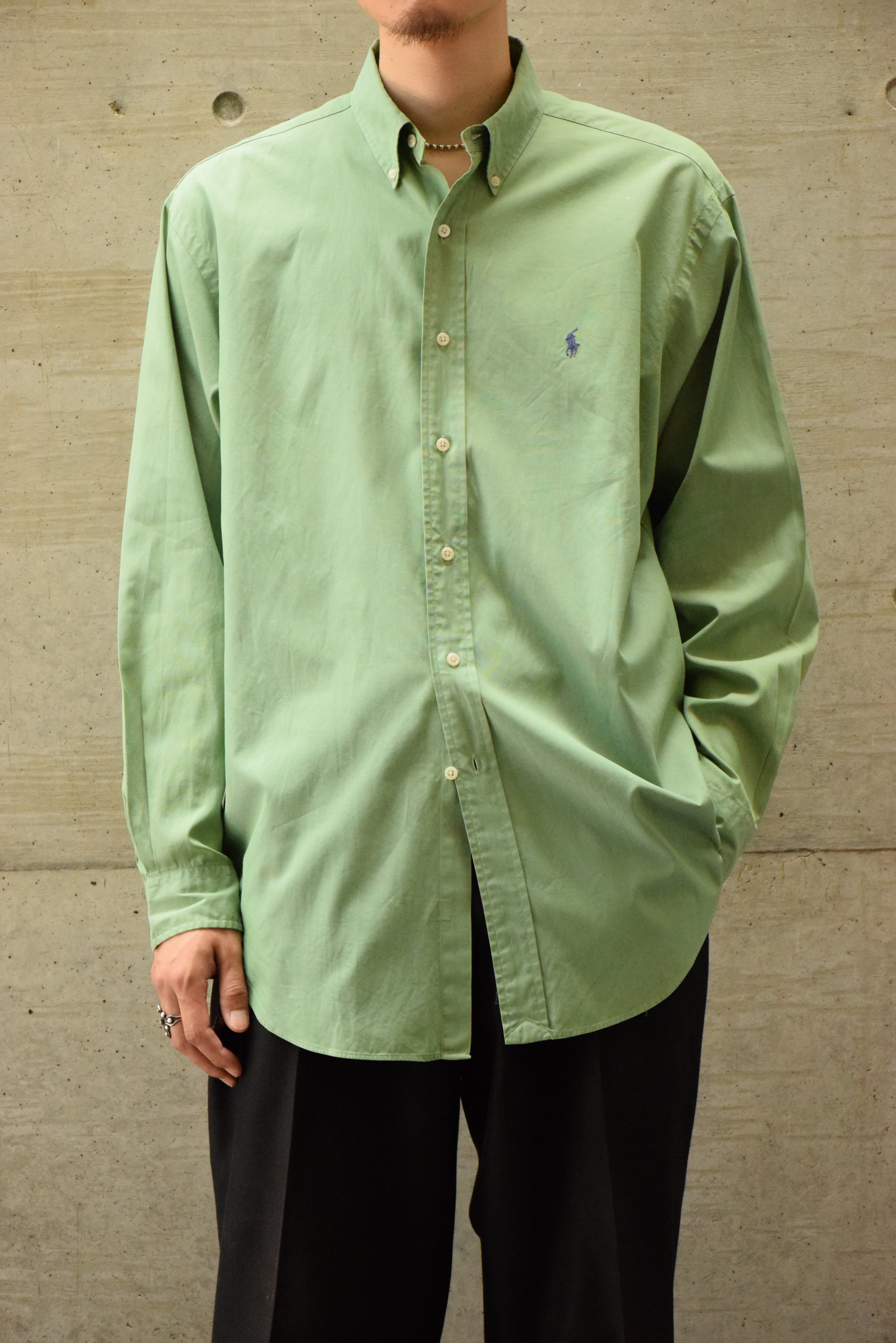 90s-00s Ralph Lauren “YARMOUTH” ボタンダウンシャツ メンズL