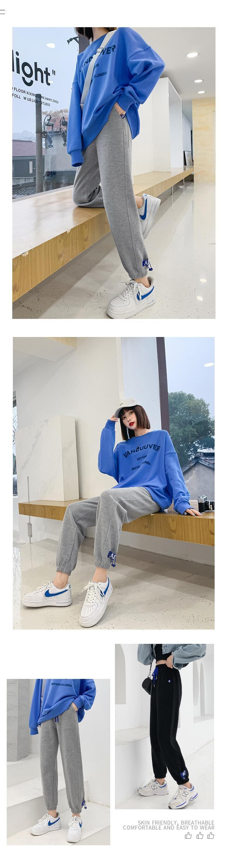 公式サイト6036グレースウェットパンツレディース2021年春秋新作ルーズ