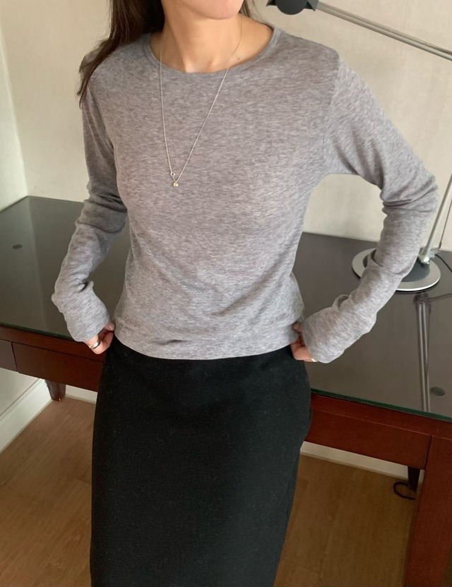 (予約) fl lanel / May wool tee 3color