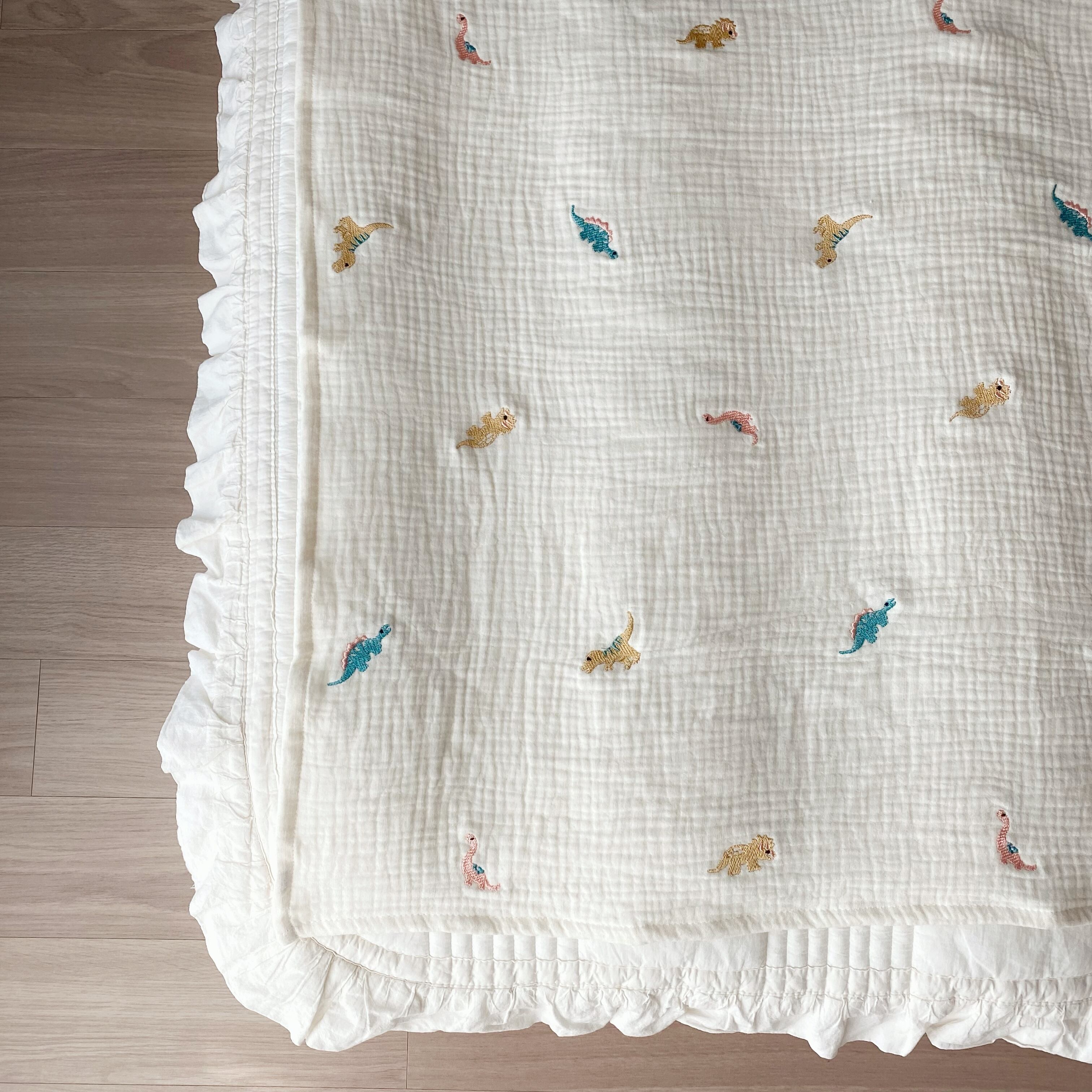 専用❤みかん⭐超ふわとろ⭐雲の9重ガーゼ♥超特大ブランケット❤恐竜