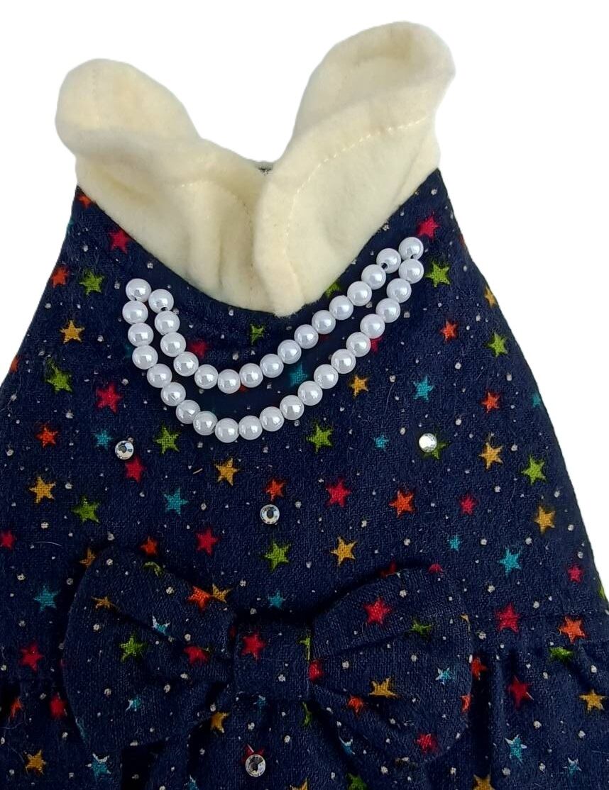 【ドッグウェア】 キラキラ星柄ワンピ