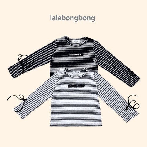 lalabongbong［取寄］border ribbon tee 25winter