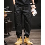 silhouette elastic waist cargo pants ◇H0349