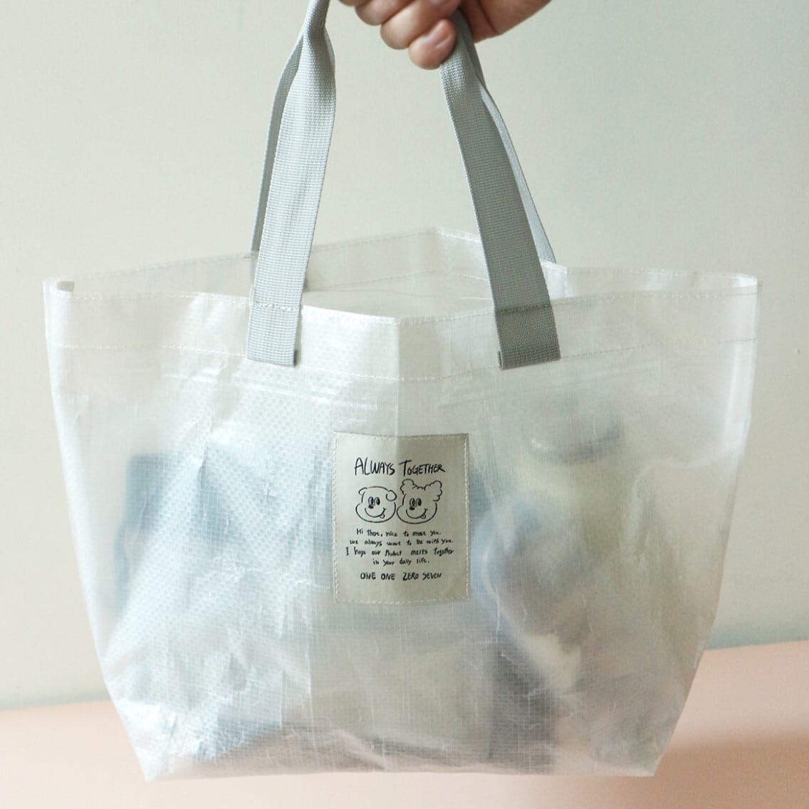 1107] Drawing ゴンチル PP トートバッグ | moim - 韓国雑貨や小物の
