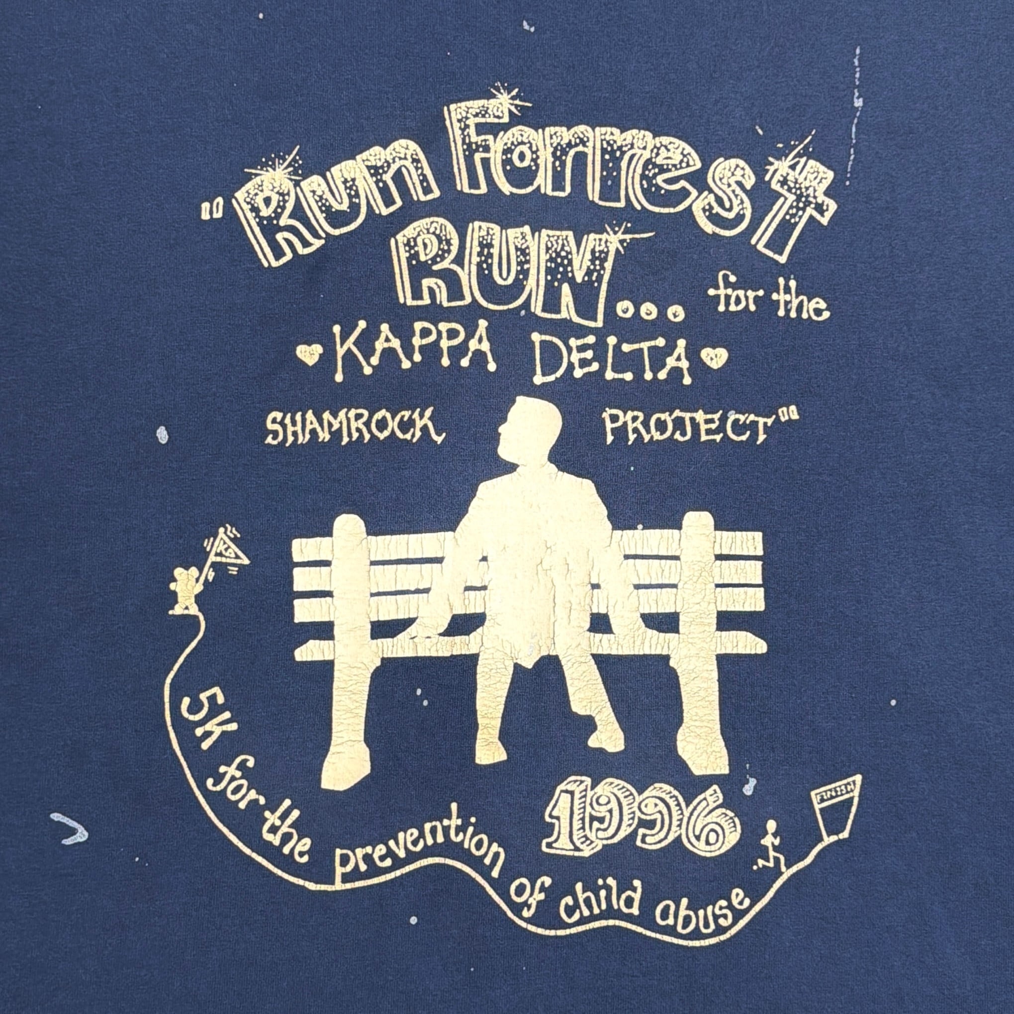 Men's】 90s フォレストガンプ パロディ 長袖Tシャツ / 90年代