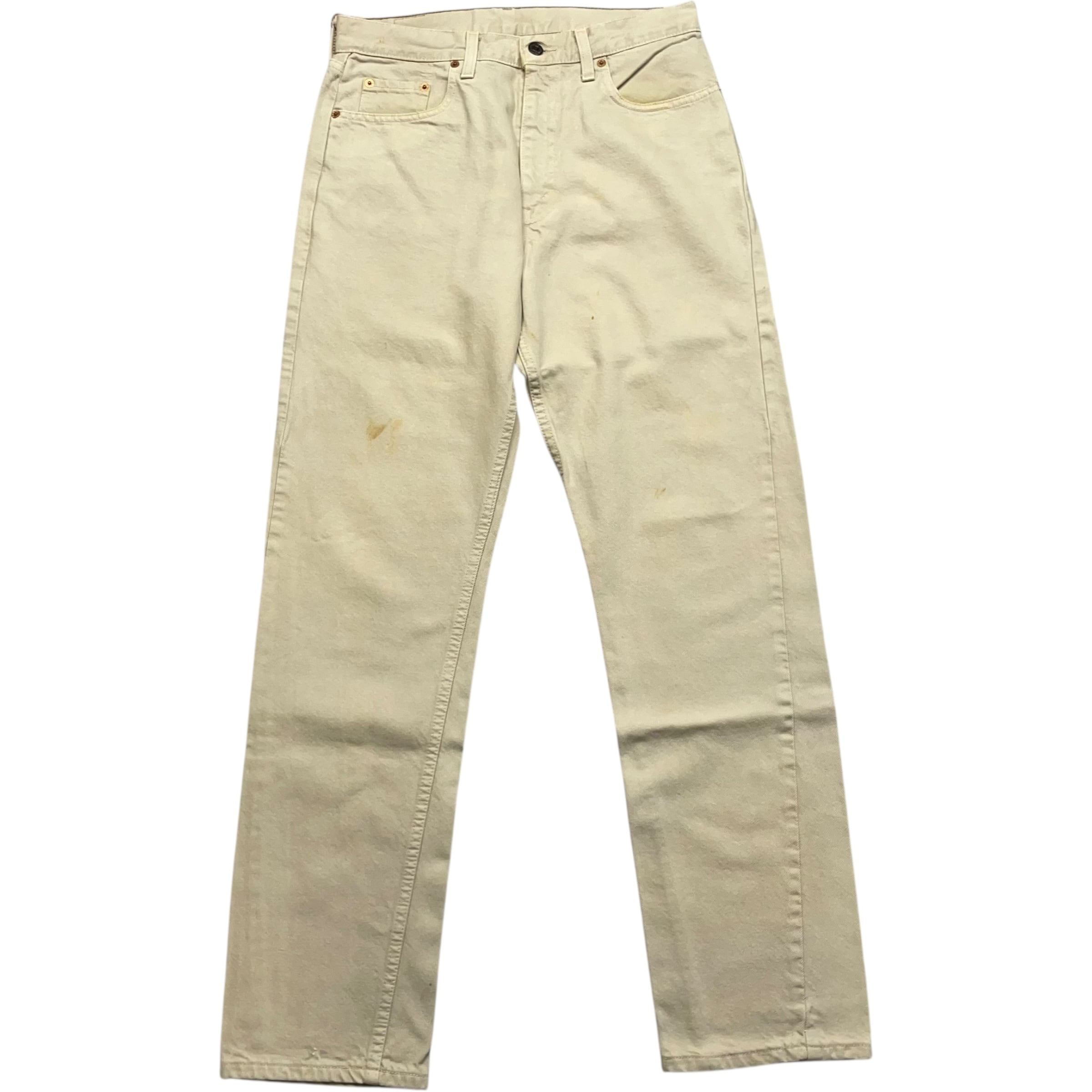 《実寸W31L33》Levi's リーバイス デニムパンツ ベージュ 90年代 vintage no.9243