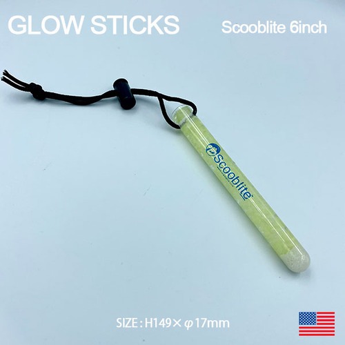 GLOW STICKS Scooblite 6inch グロースティック 防水 防塵 高耐久 半永久的 災害時 アウトドア 散歩 ダイビング キーホルダー アメリカ