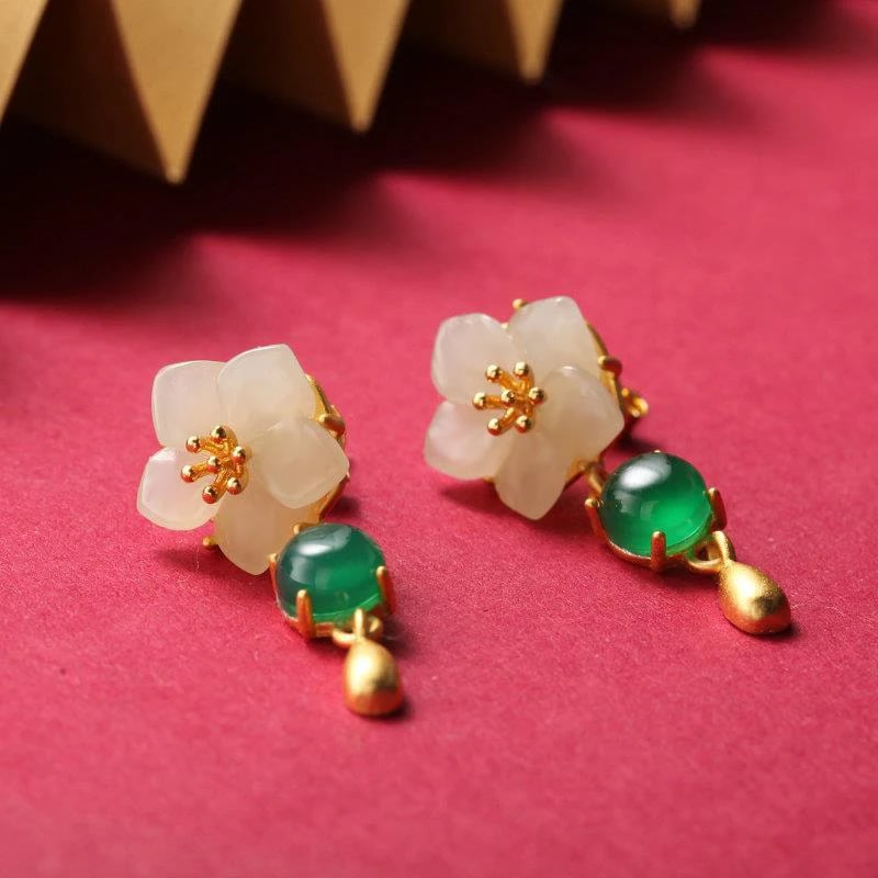 Silk Flower Drop Pierce(シルクフラワードロップピアス)