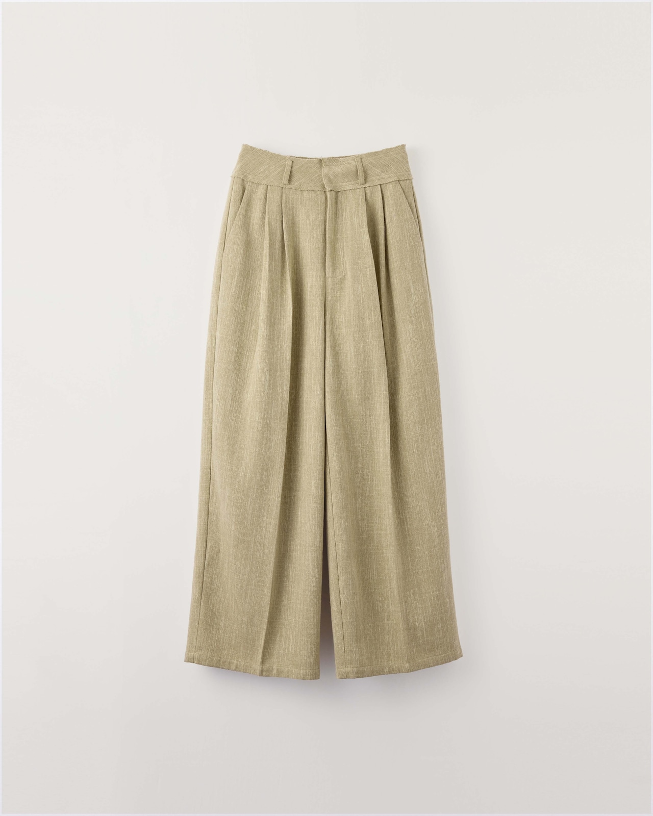 DU260515 Cut Off Tuck pants 【set up可】【T sizeあり】