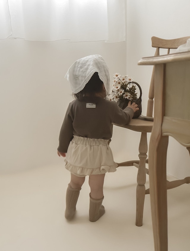 予約⌇mimi market / Ribbed tiered bloomers