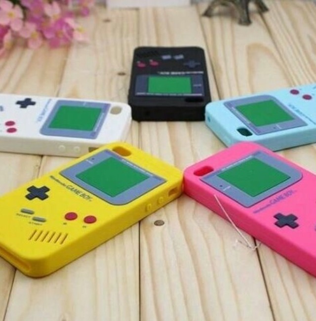 ゲームボーイ風 Iphoneケース 白 Hkm