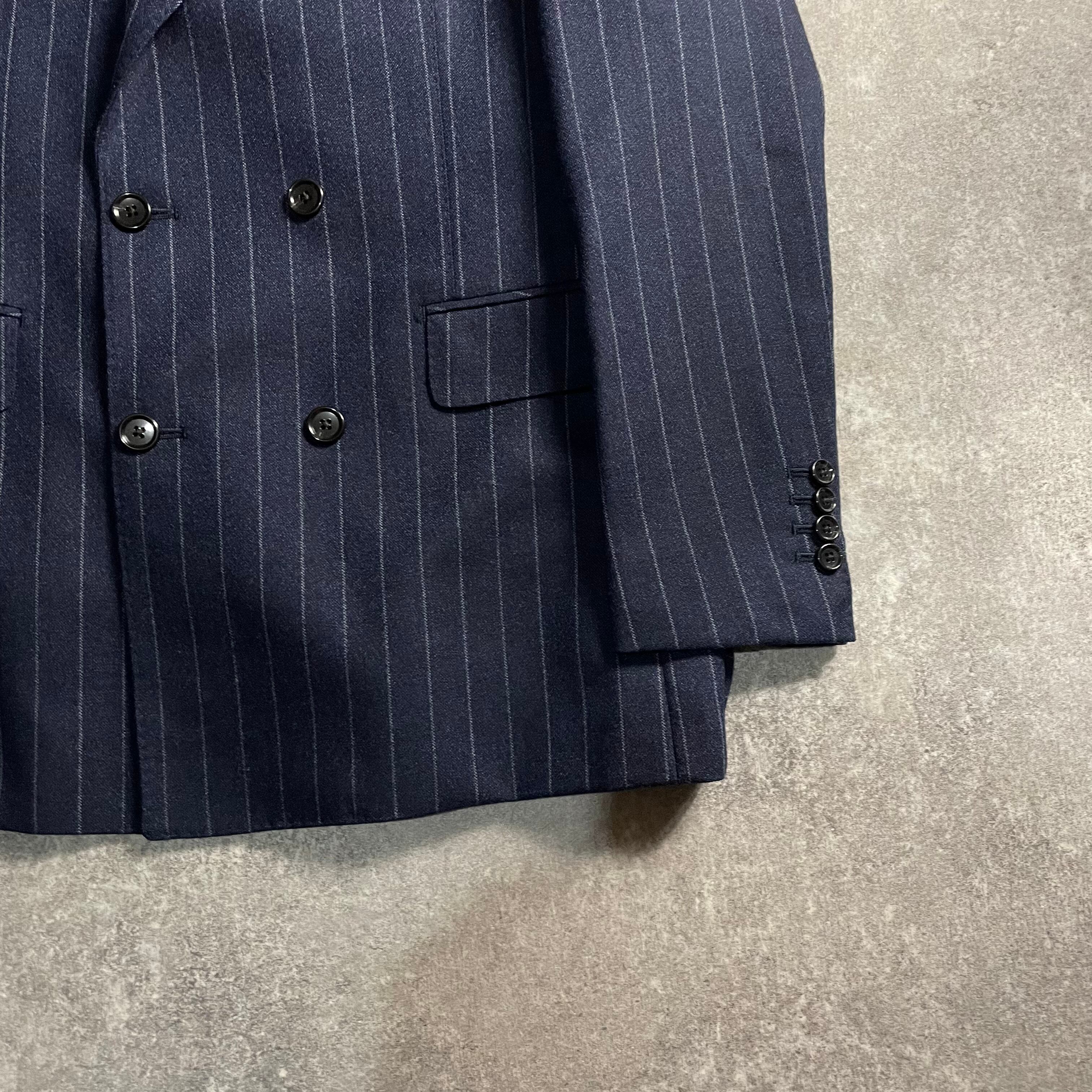 LOST特注【vintage】セットアップ ダブルスーツ マットネイビー