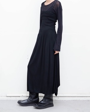 1980-90s NINA RICCI - shirring jersey camisole dress