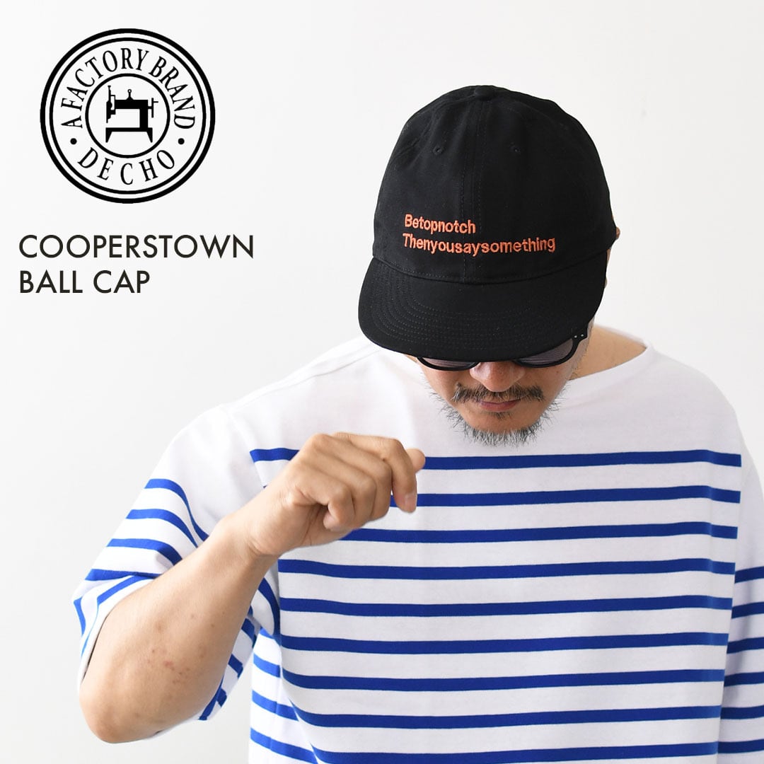 DECHO [デコー] COOPERSTOWN BALL CAP[2-9sd26] クーパーズタウン