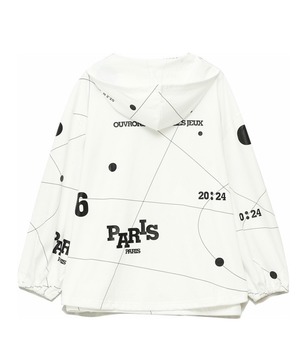 【HIPANDA ハイパンダ】男女兼用 プリント フード付きロンT  UNISEX  PRINT HOOD LONG-SLEEVED T-SHIRT / BLUE・WHITE・GRAY