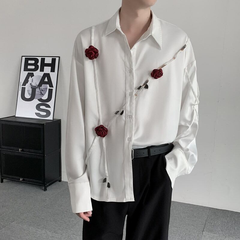 ローズモチーフオーバーサイズシャツ 1color MTO0408