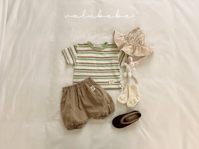 《予約》送料無料【valu bebe】Breeze Stripe Tee