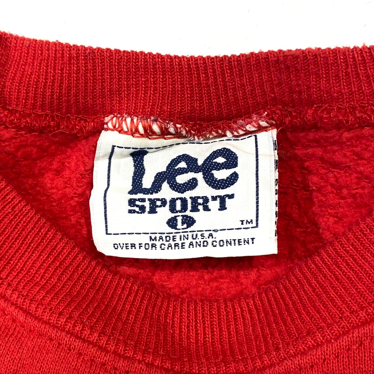 【kids】80年代 LEE ブルズ プリント スウェットシャツ キッズ6歳 120cm 古着 LEE SPORT リー 子供服 USA製 80S  ビンテージ ヴィンテージ NBA CHICAGO BULLS レッド 赤【スウェット】 | cave 古着屋【公式】古着通販サイト