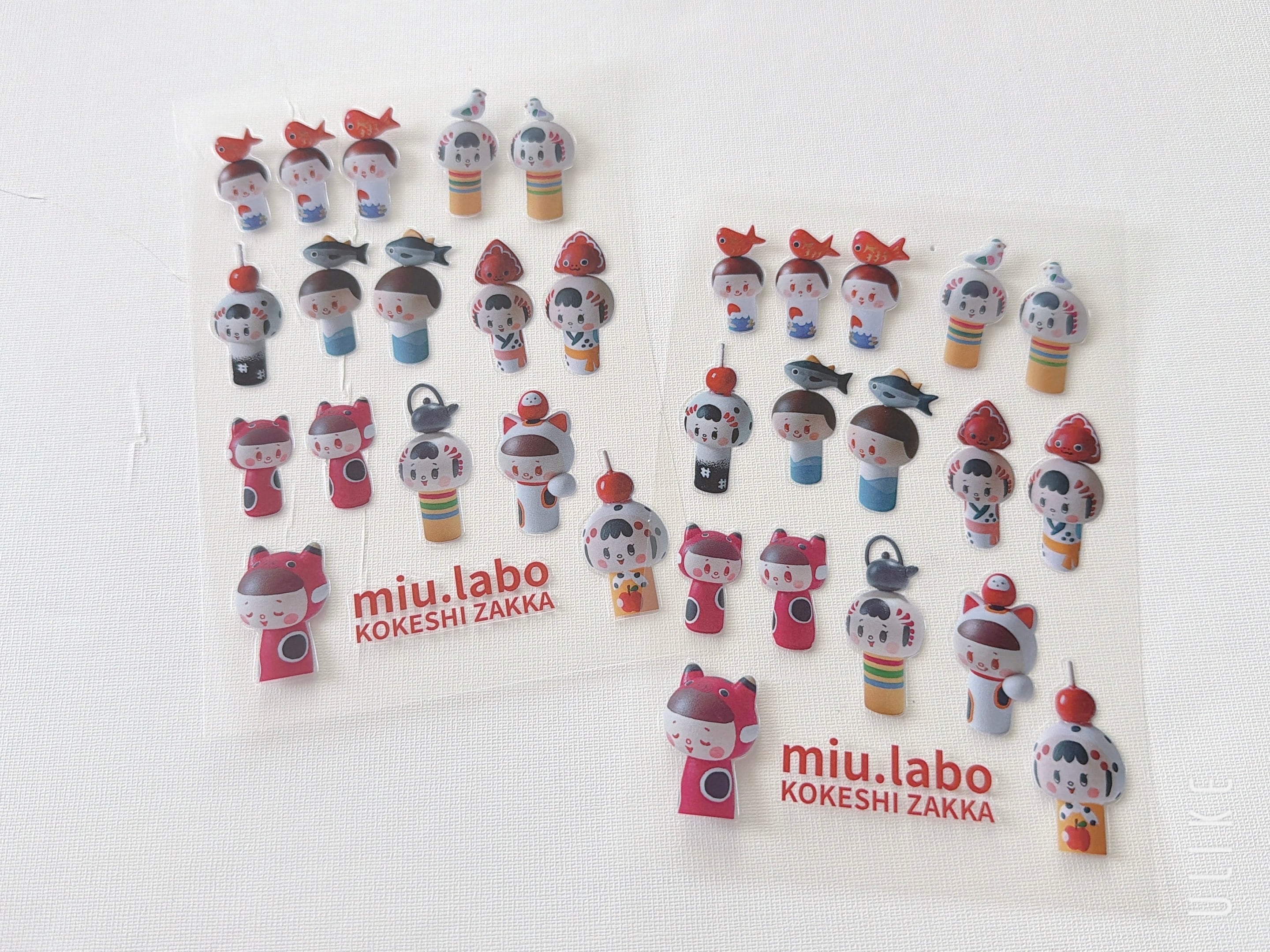 miu laboこけし5体 まとめ売り こけし雑貨のmiu.labo