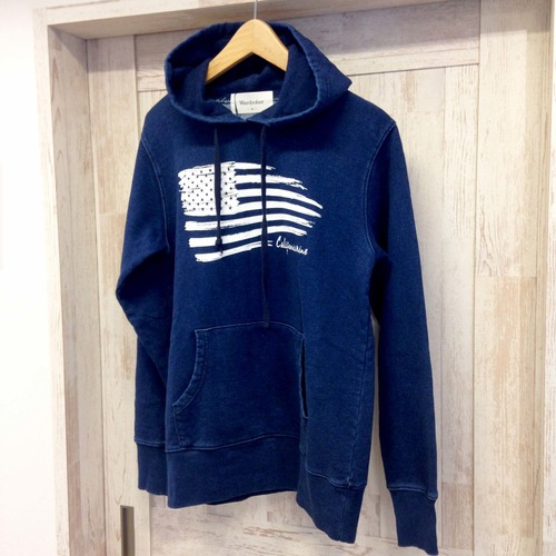 American Flag / Indigo Denim Hooded Sweatshirt / メンズ / レディース / パーカー