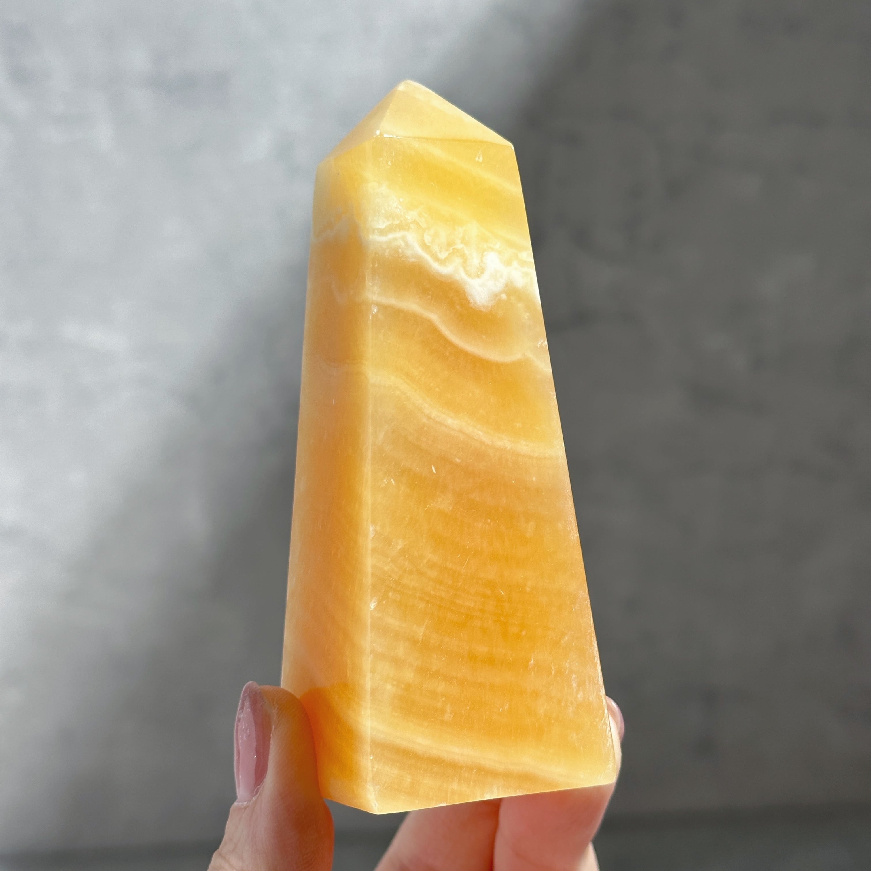 オレンジカルサイト タワー型42◇ Orange Calcite ◇天然石・鉱物