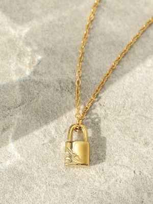 316L hawaiian padlock necklace  #n29