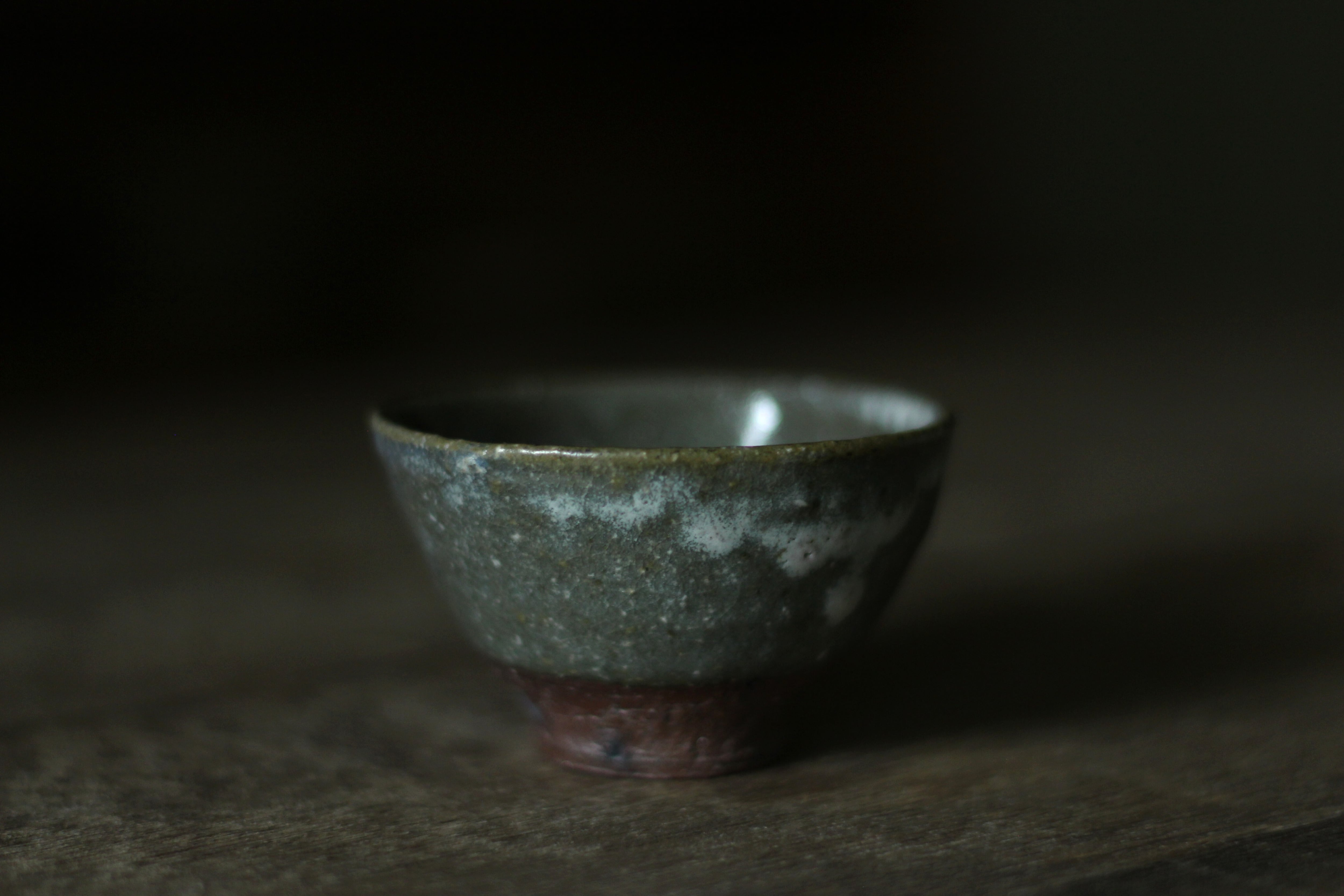 長野大輔 木灰釉 平皿 | 青ト白