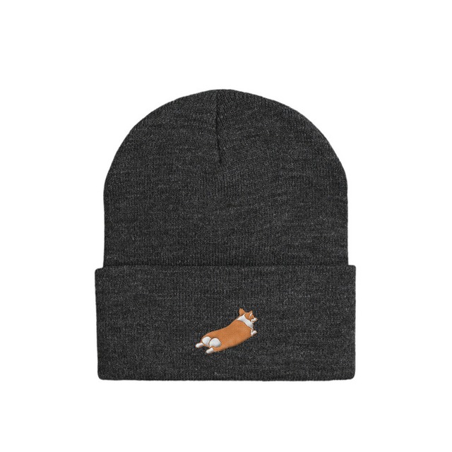 WC ROGO Knit Beanie -Dark grey-　[H0020]