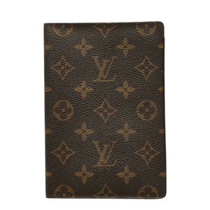 ルイ ヴィトン モノグラム クーベルテュール パスポール パスポートケース M60178 ブラウン PVC レザー レディース LOUIS VUITTON 中古
