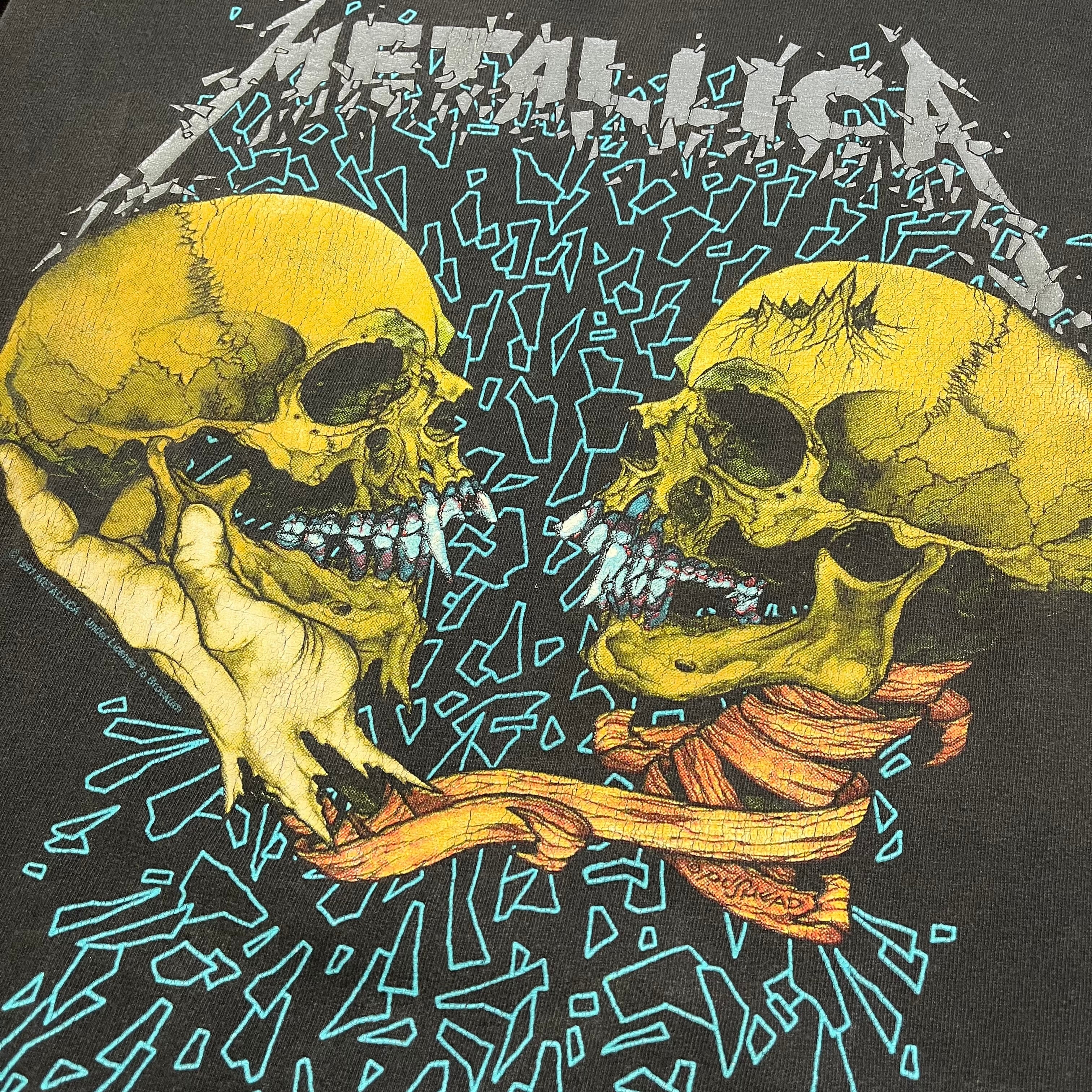 90s METALLICA T-Shirt 90年代 メタリカ バンドTシャツ バンT 黒 XL