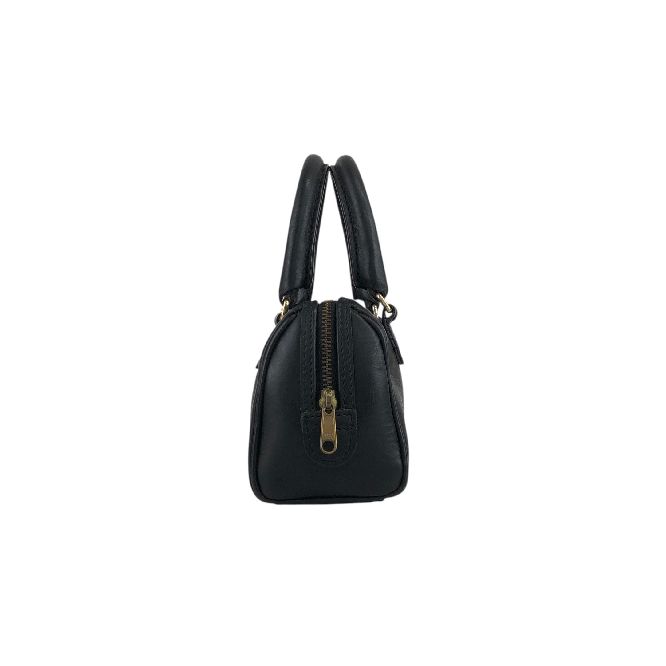 CELINE セリーヌ ハンドバッグ ブラック レザー 2way マイクロ ミニ