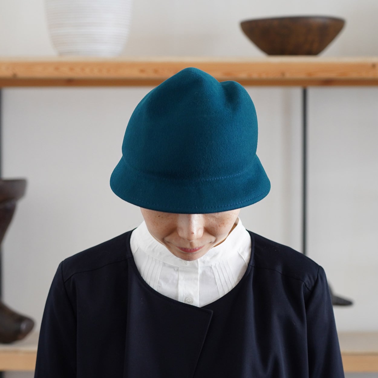 再入荷】Mountain-フランスの木型で制作した変形フェルトハット- | poanca