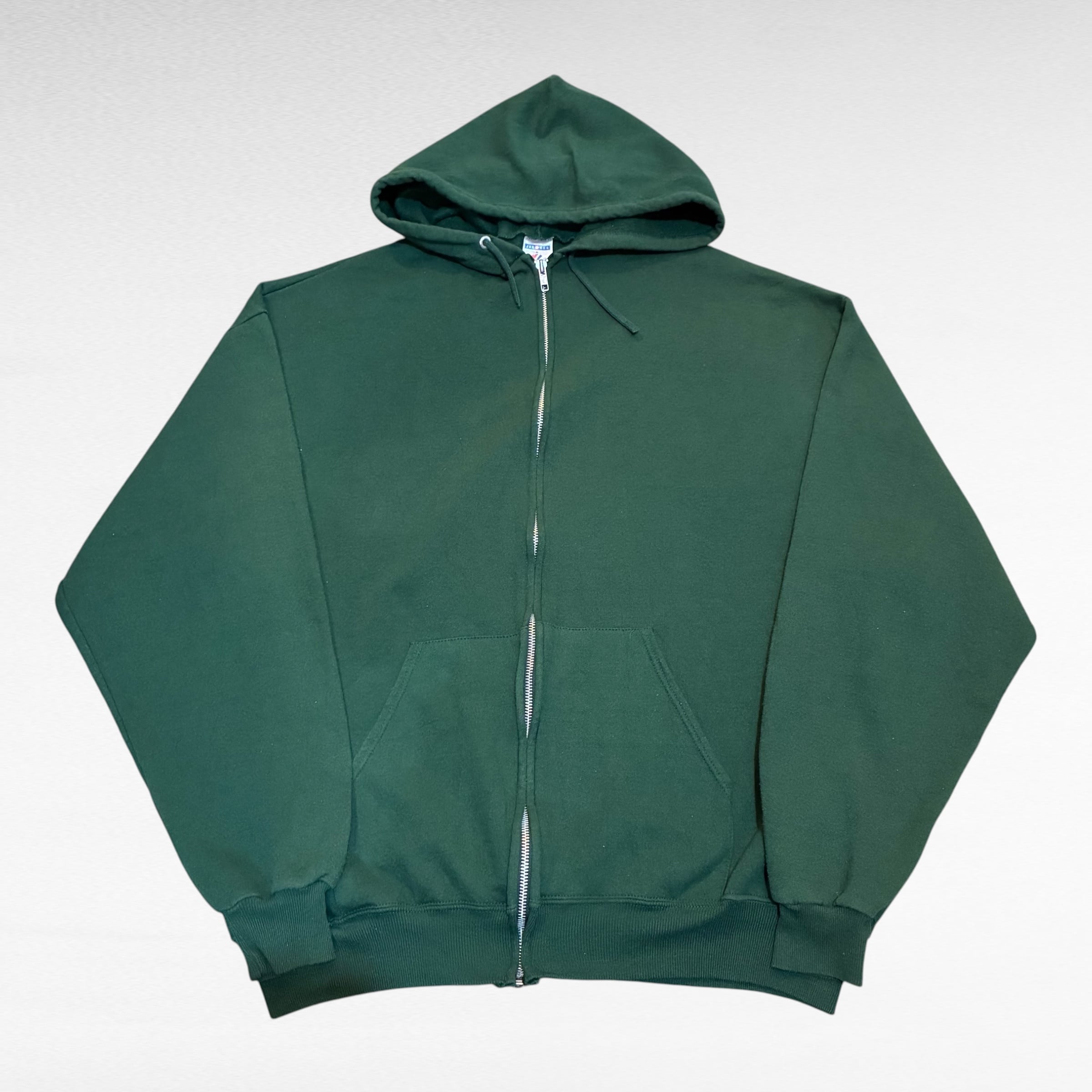 2000s  old パーカー古着ジャンティーク 00s JERZEES zip up plain sweat parka | 仙台 古着屋 ShuShuBell