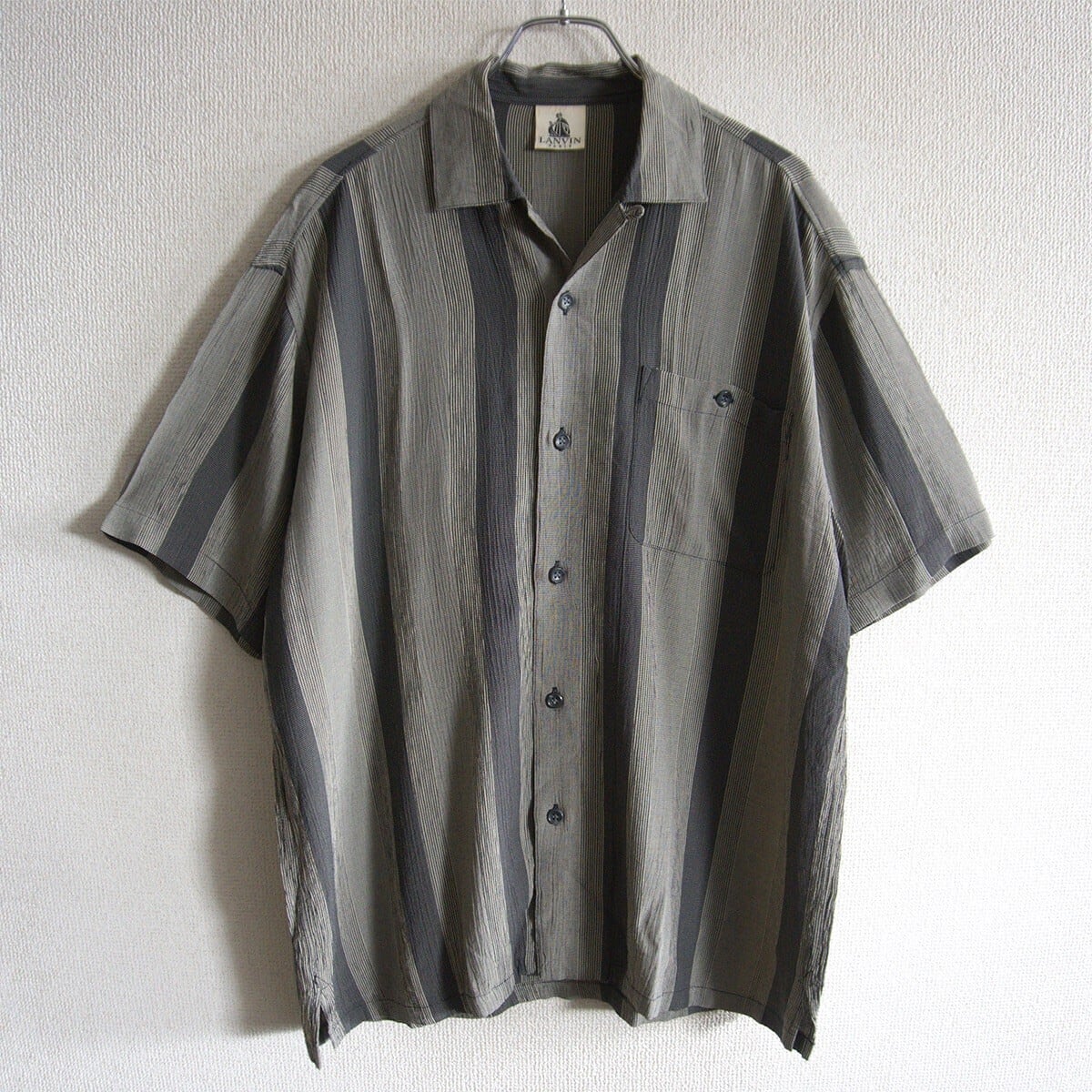 美品】KAPITAL【藍染 刺し子襟 オープンカラー シャツ】L キャピタル