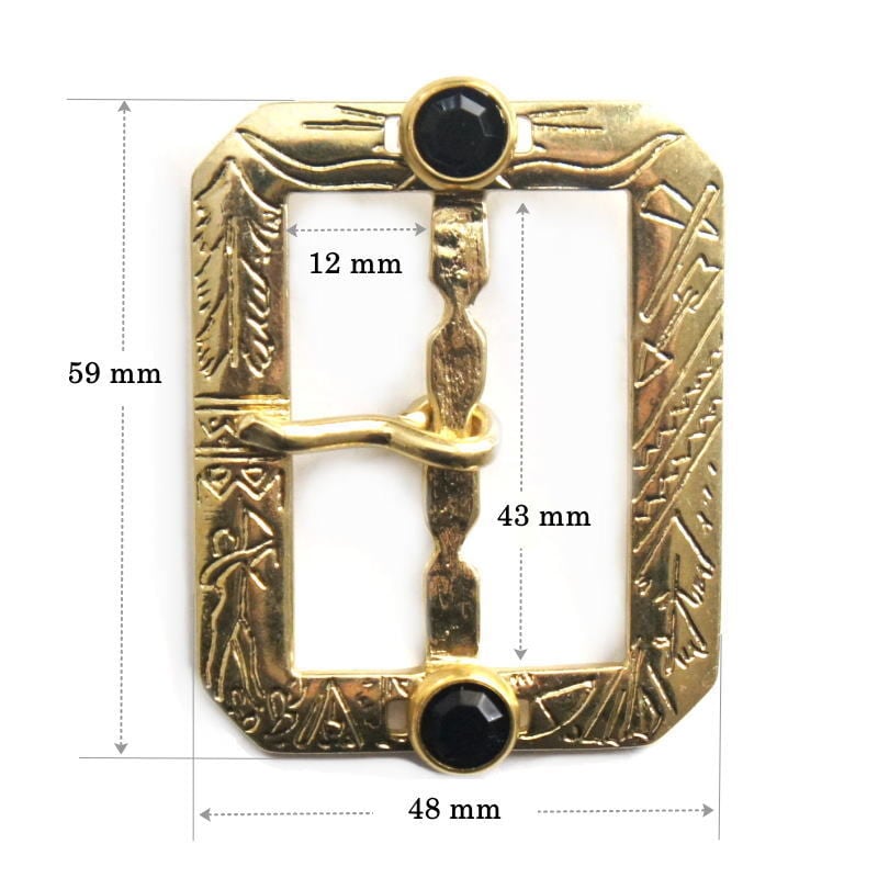1930s インディアン柄 ビンテージ復刻版 8角型 バックル 40mm～42mm 幅