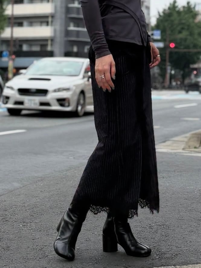 25AW】PRANK PROJECT プランクプロジェクト / 2-Way Lace Midi Skirt