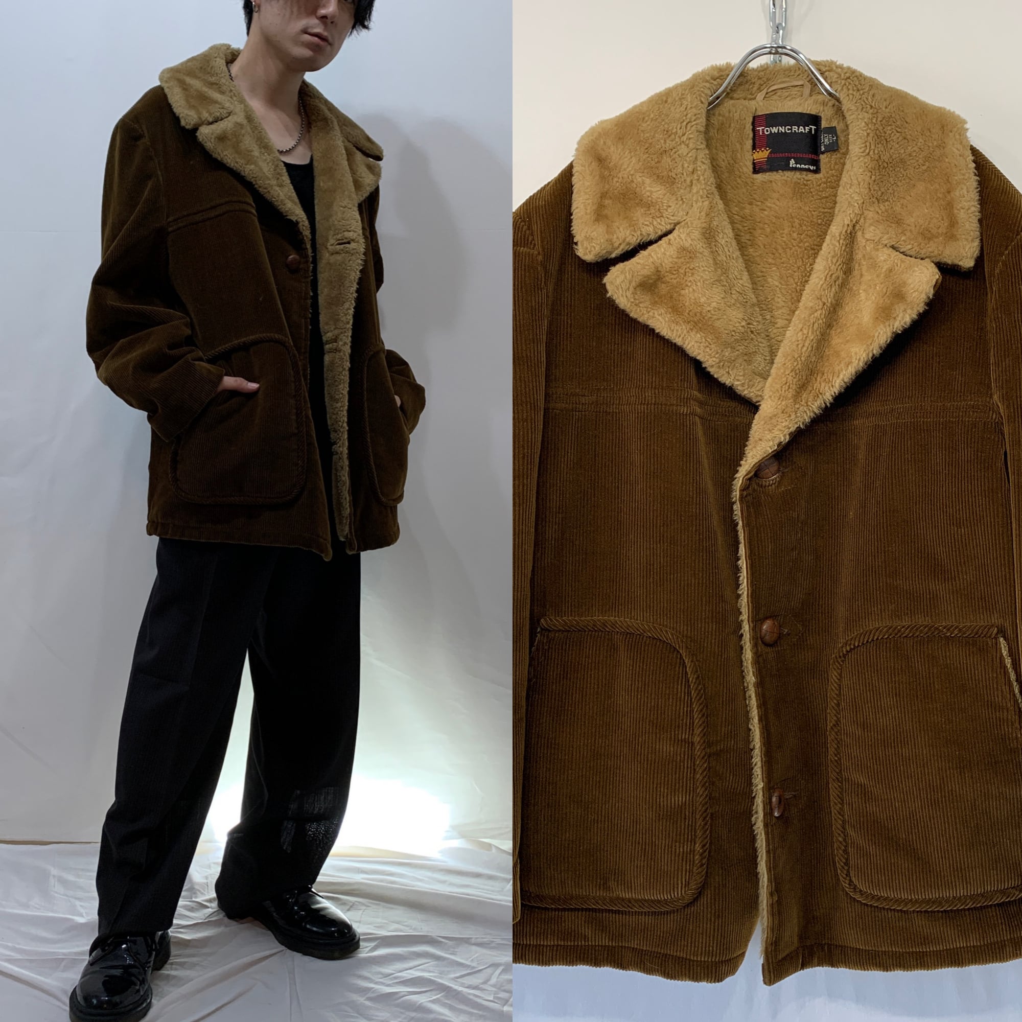 70s TOWNCRAFT ”コーデュロイボアジャケット” Size M