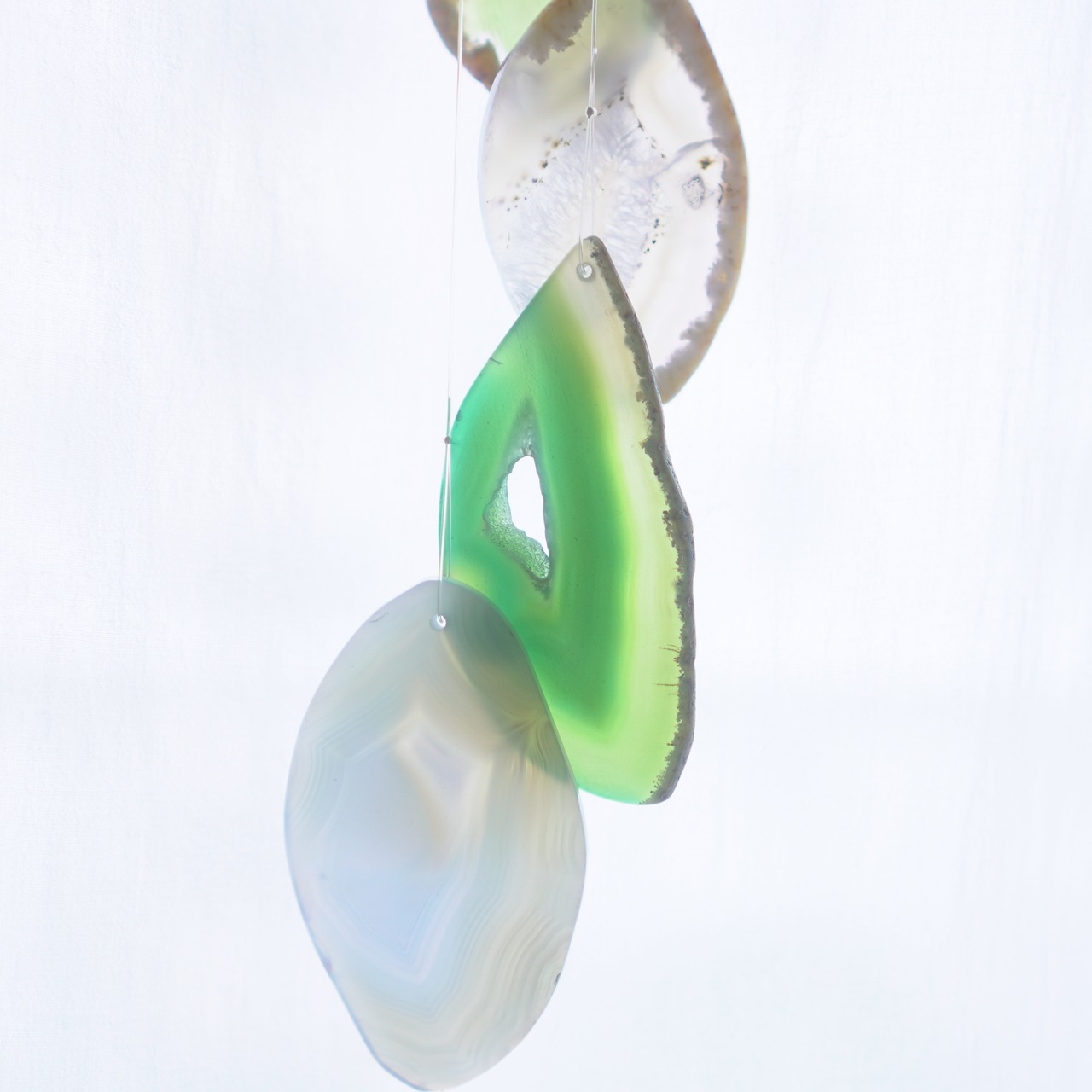 Spring Garden 07 - アゲートヒーリングチャイム / Agate Sun Catcher Wind Chime 688