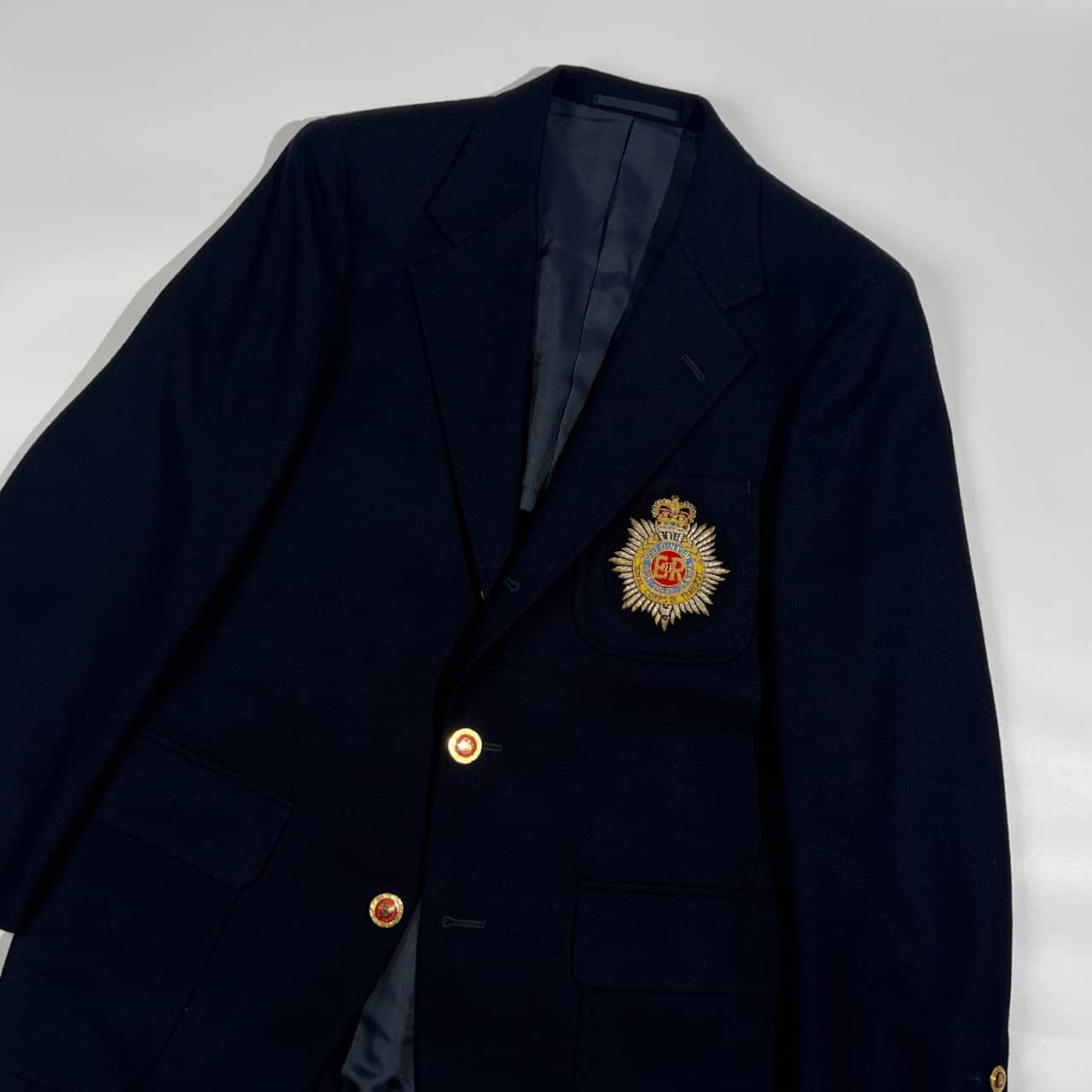 金ボタン J.PRESS ジェイプレス エンブレム 背抜き 段返3B テーラードジャケット 紺ブレ 92-80-170/ネイビー メンズ