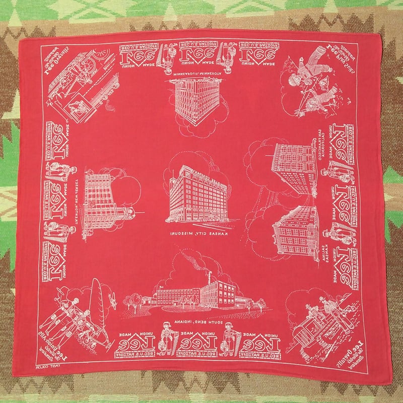 30s~ Lee Red Bandana (2) ハウスマーク | Wonder Wear
