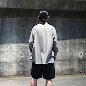 INTERIM(インテリム)INTERIM / MILK PAINT VINTAGE WASH BLACK SHUTTLE CHAMBRAY HYPER BIG US NAVY WORK SHIRT TYPE2