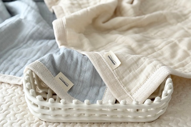 ＼夏だけの限定販売／torosara ５重ジャガード織 ガーゼケット 【ソーダフロート】