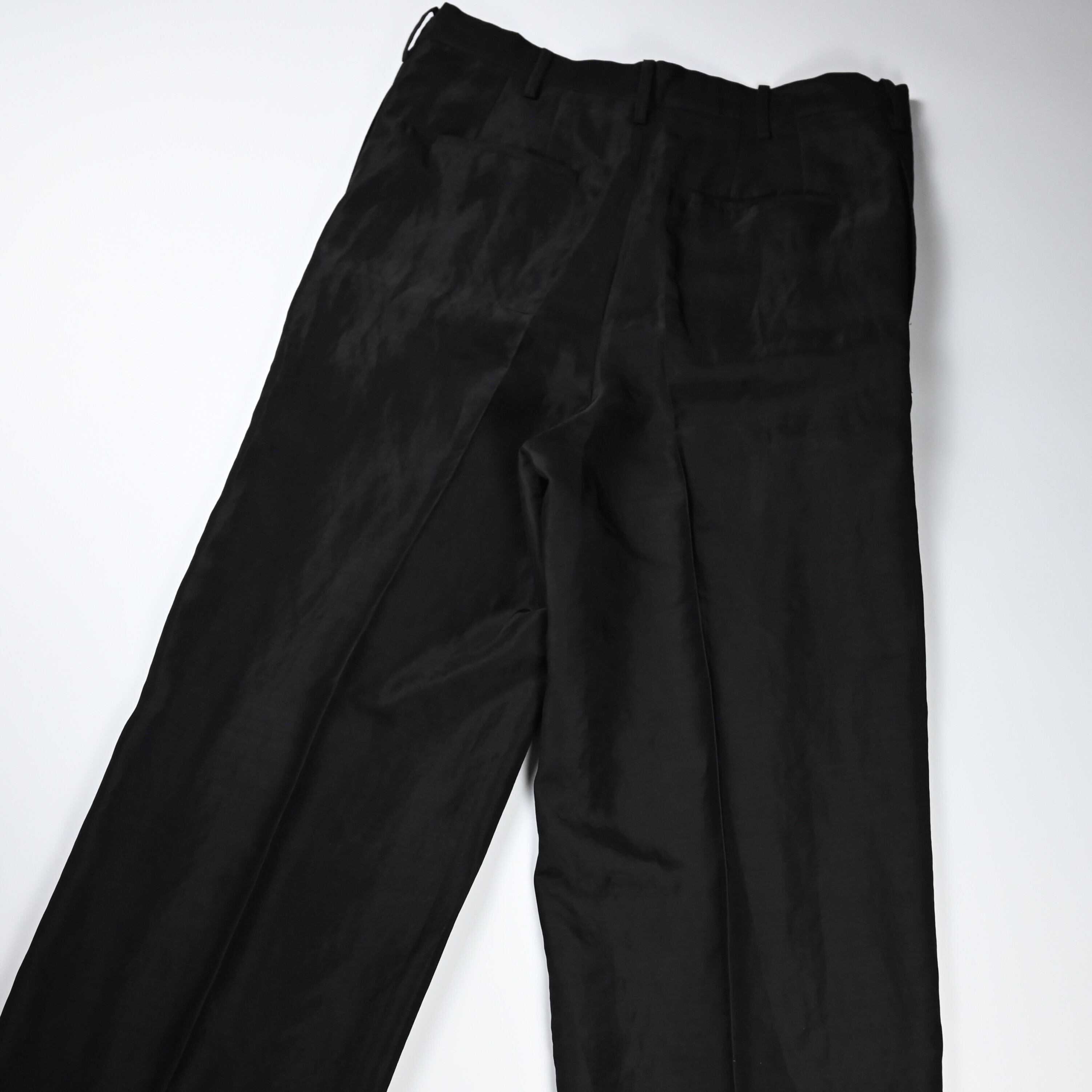Nonnotte / Draw Cord Wide Straight Trousers | GANKO