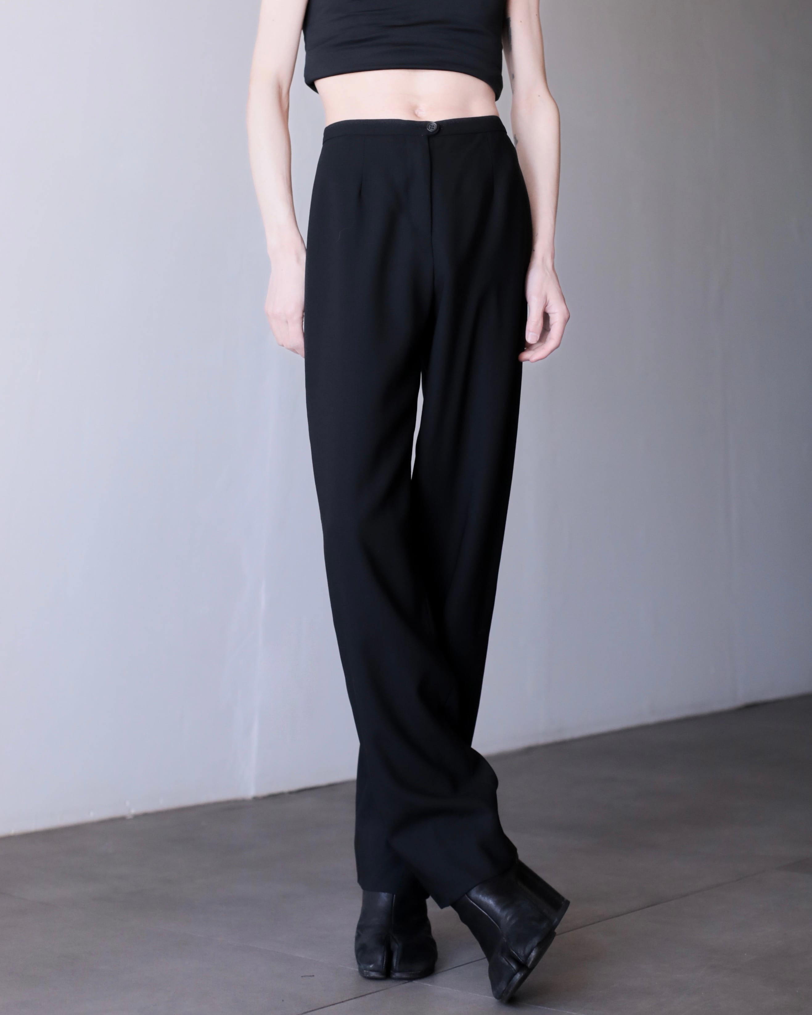 1990s Giorgio Armani ウール スラックス ヴィンテージ 1990~ GIORGIO ARMANI CLASSICO pure new wool fabric slacks | oo vintage