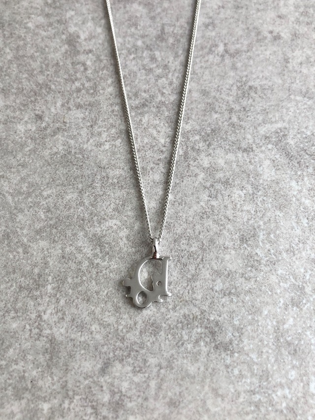 Christian Dior クリスチャン ディオール ネックレス シルバー Diorロゴ vintage ヴィンテージ オールド axw2k4