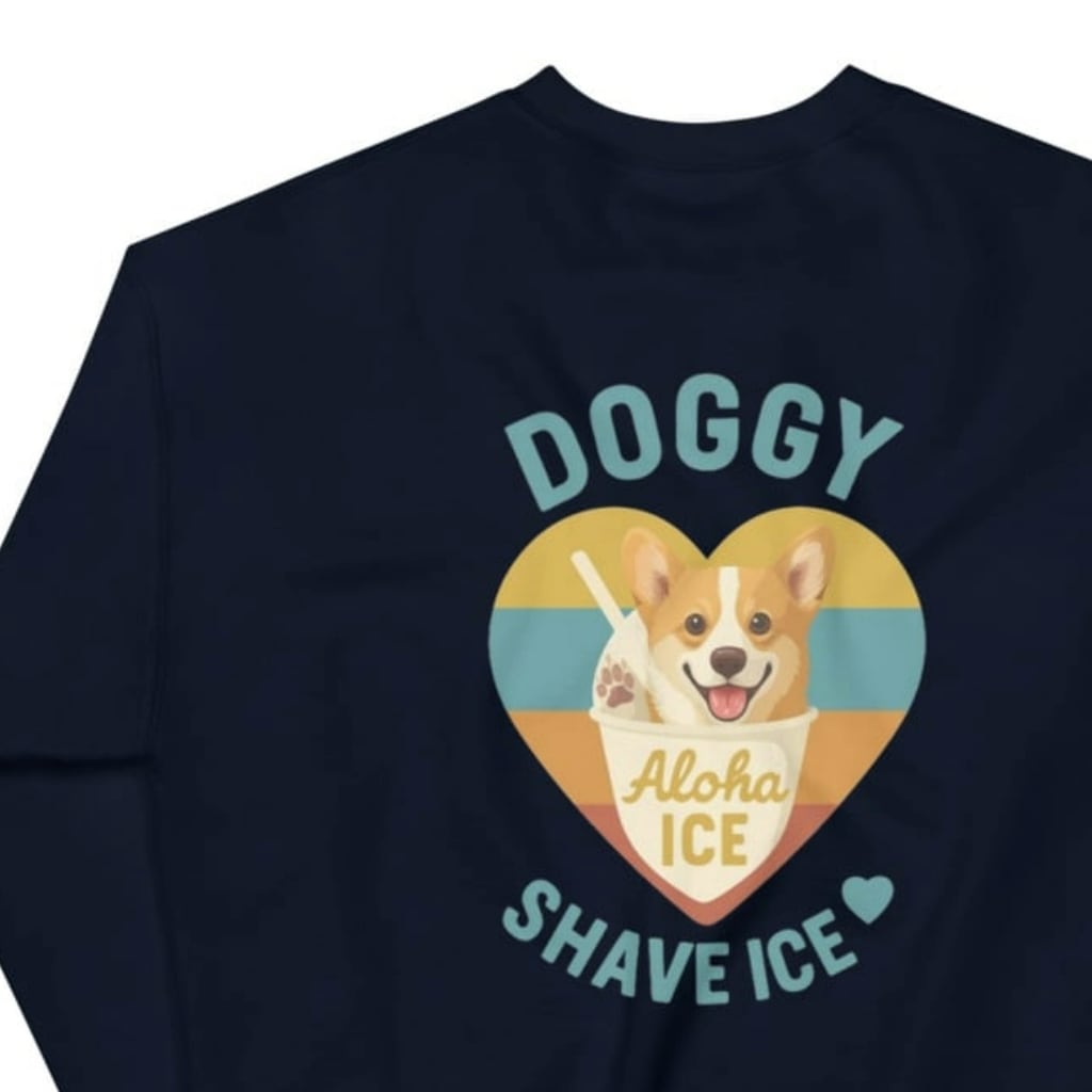 コーギー×シェイブアイス ユニセックス スウェット DA0037