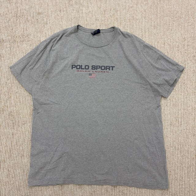 POLO SPORT LOGO T–SHIRT GREY 1990'S OLD