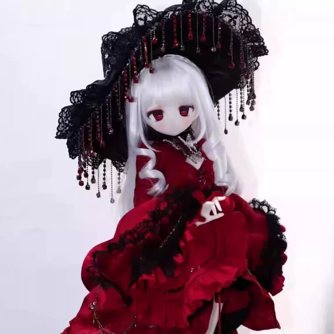 セット！ 白画潮玩大4分大1/4 mdd bjd 4分娃衣兔豆豆熊妹四分mdd 普四