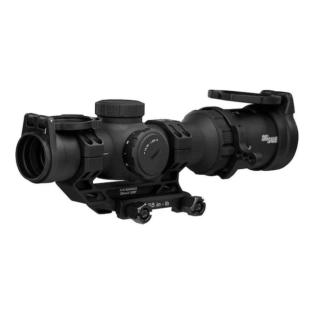 SIG SAUER TANGO-MSR コンパクトスコープ 1-6X24mm 30mmチューブ SFP BDC-6イルミネーテッドレティクル 0.5 MOA ブラック レンズキャップ/1.535 マウント付属 SOTMC61000